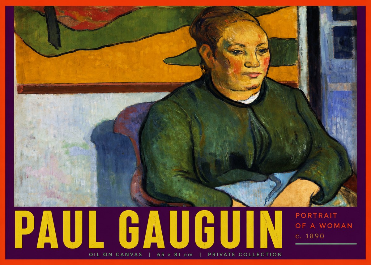 Paul Gauguin Portrait of a Woman No6 - Juliste