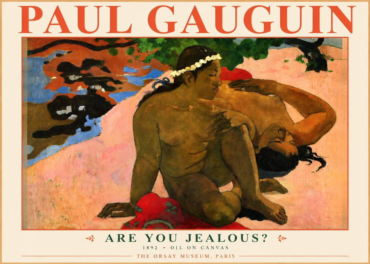 Paul Gauguin Are You Jealous? No3 - Juliste