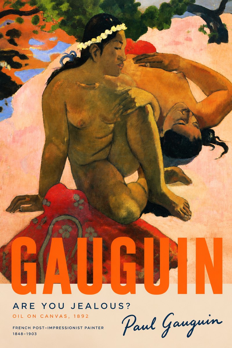 Paul Gauguin Are You Jealous? No6 - Juliste