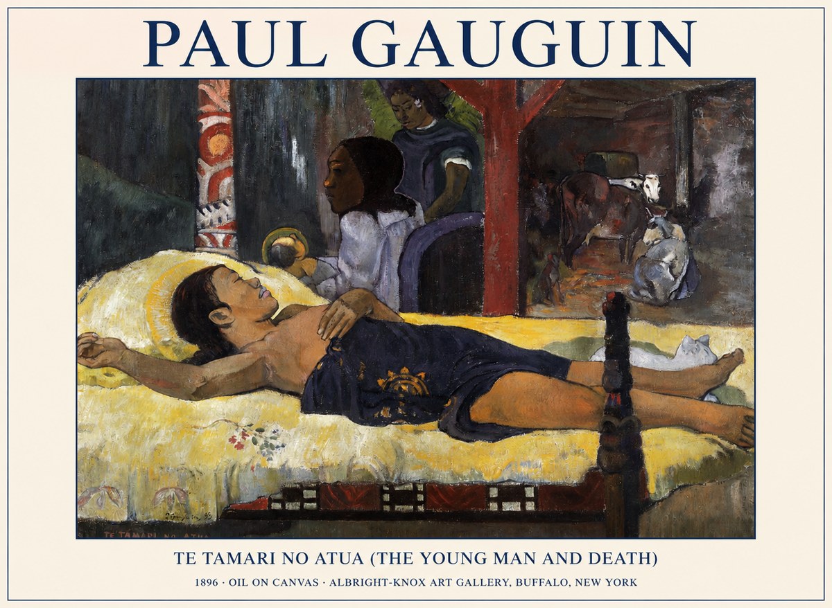 Paul Gauguin Te Tamari No Atua (the Young Man and Death) No1 - Juliste