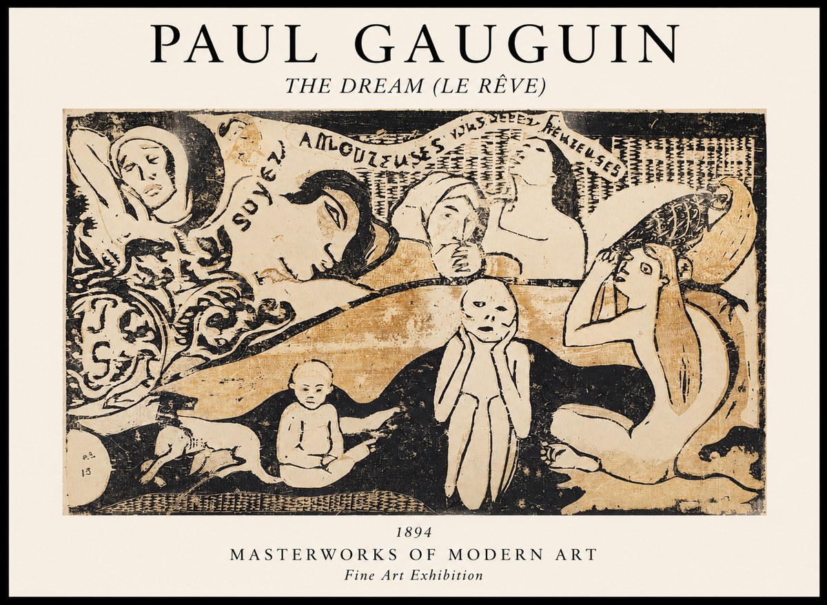 Paul Gauguin The Dream (Le Rêve) No1 - Juliste