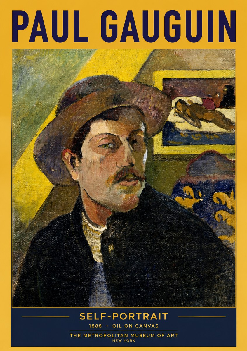 Paul Gauguin Self-portrait II No2 - Juliste