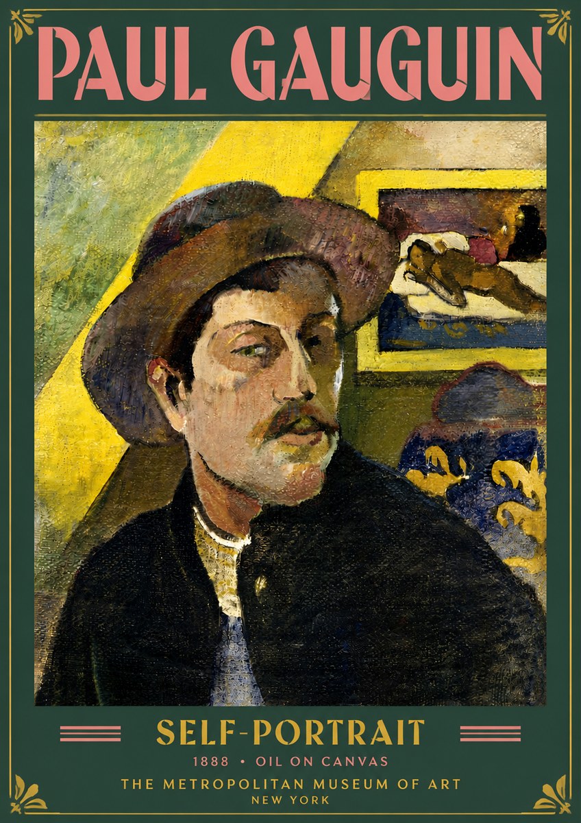 Paul Gauguin Self-portrait II No5 - Juliste