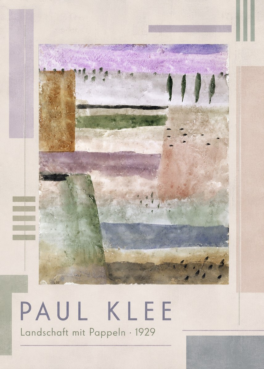 Paul Klee Landschaft Mit Pappeln No1 - Juliste