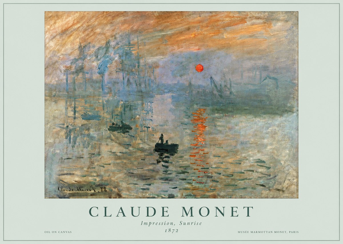 Monet Impression, Sunrise II No3 - Juliste
