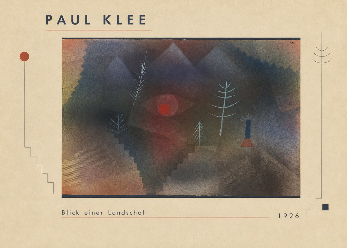Paul Klee Blick Einer Landschaft No1 - Juliste
