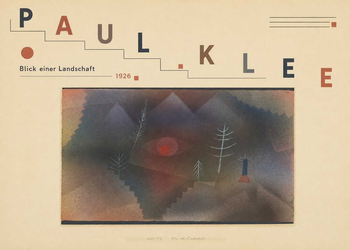 Paul Klee Blick Einer Landschaft No3 - Juliste