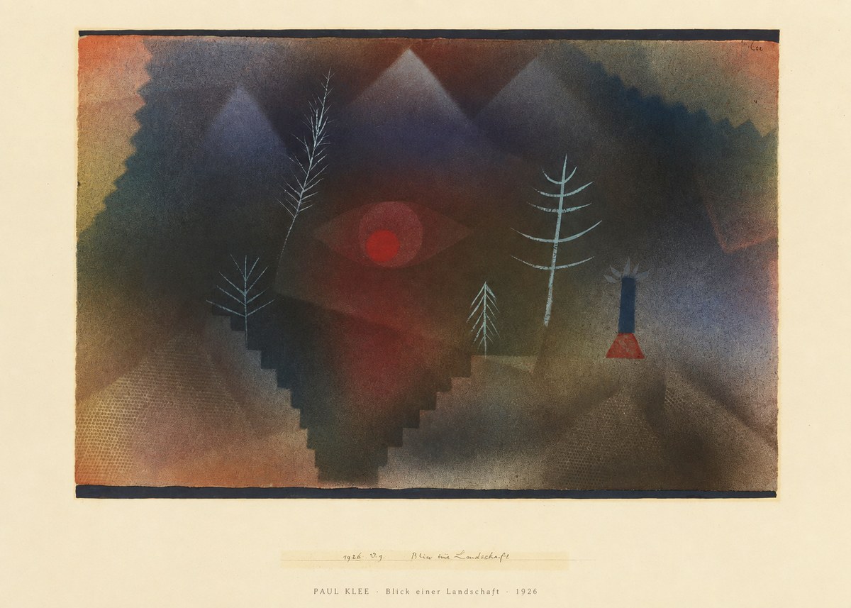 Paul Klee Blick Einer Landschaft No6 - Juliste