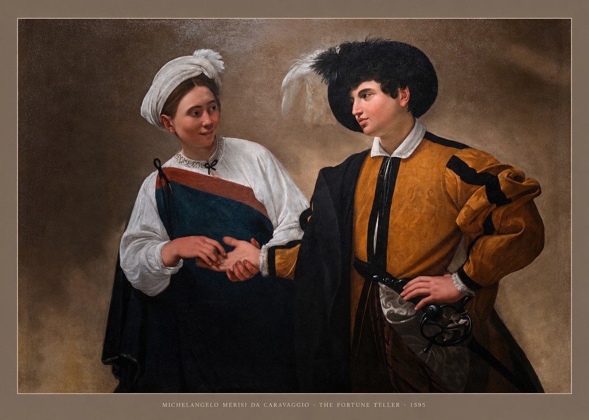 Michelangelo Merisi da Caravaggio The Fortune Teller II No5 - Juliste