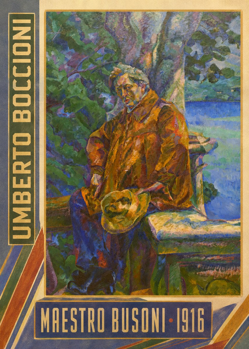 Umberto Boccioni Maestro Busoni No3 - Juliste