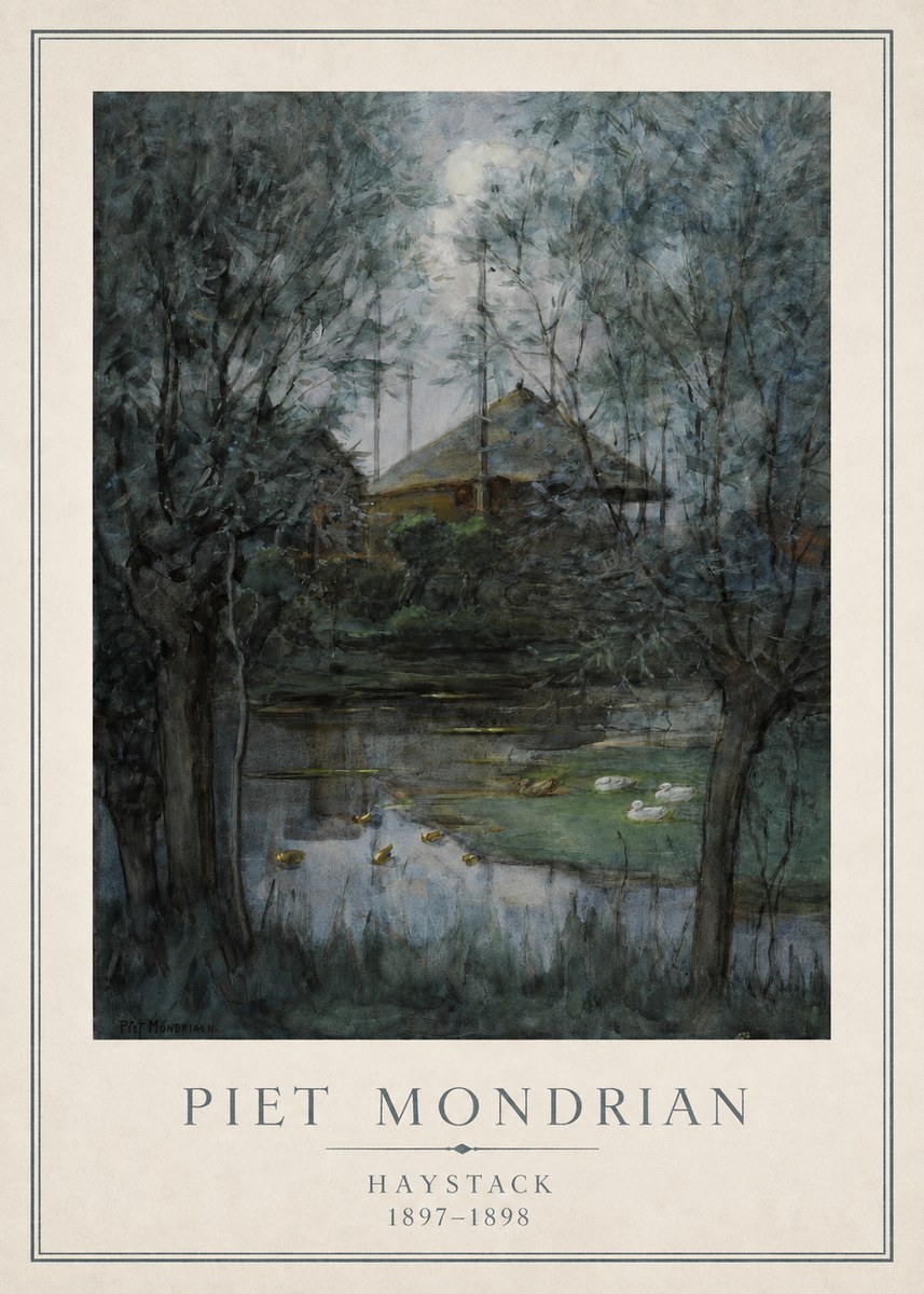 Piet Mondrian Haystack No1 - Juliste