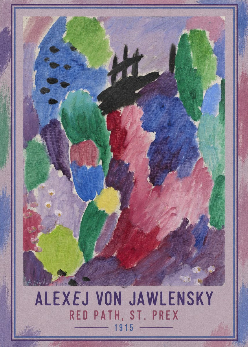 Alexej von Jawlensky Red Path, St. Prex II No3 - Juliste