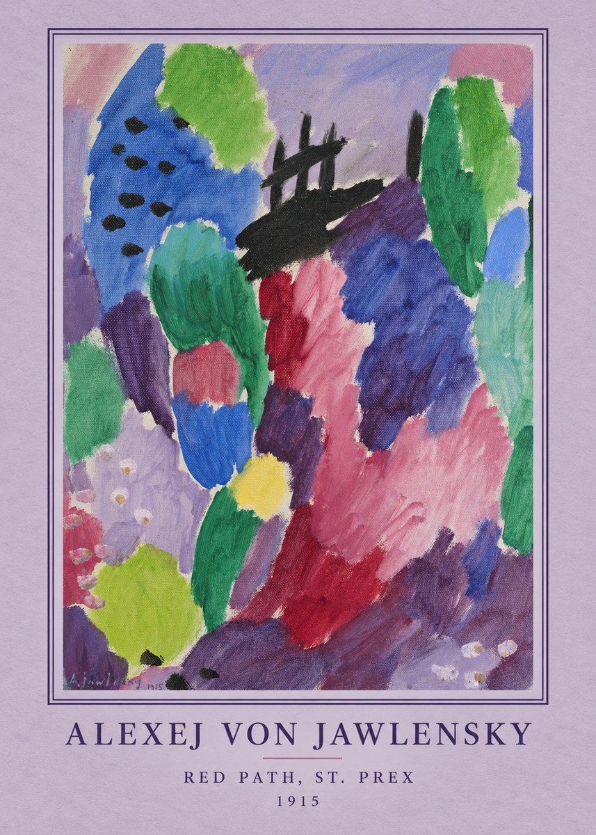 Alexej von Jawlensky Red Path, St. Prex II No4 - Juliste