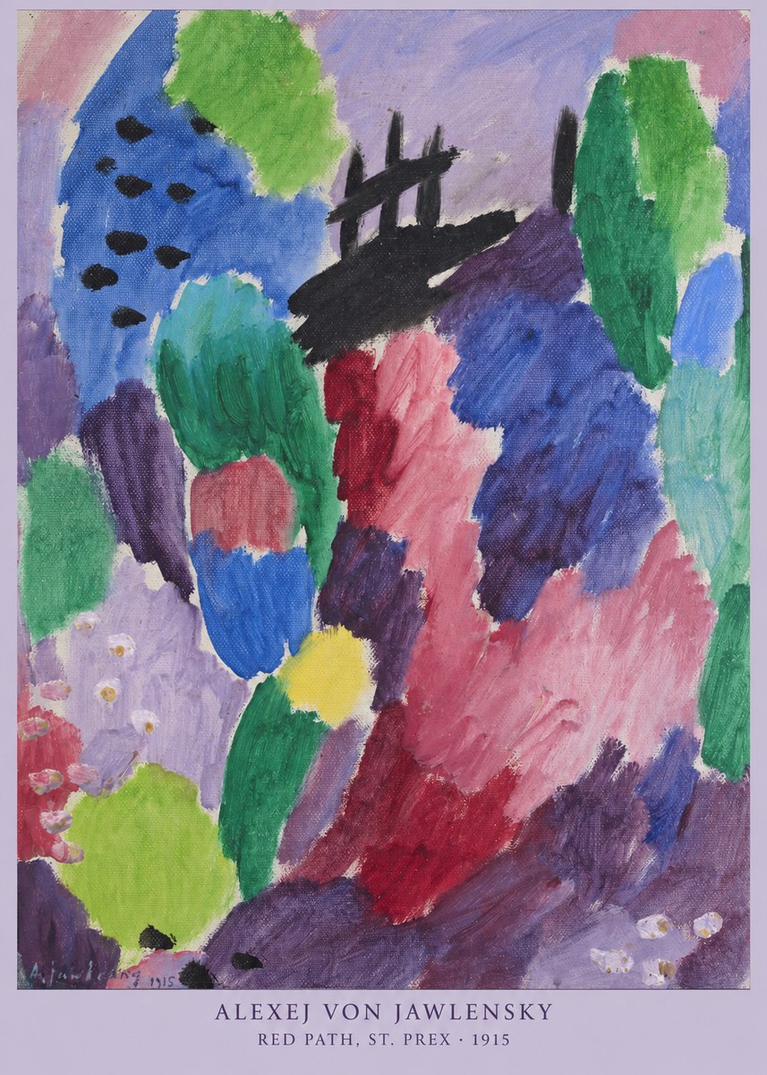 Alexej von Jawlensky Red Path, St. Prex II No6 - Juliste