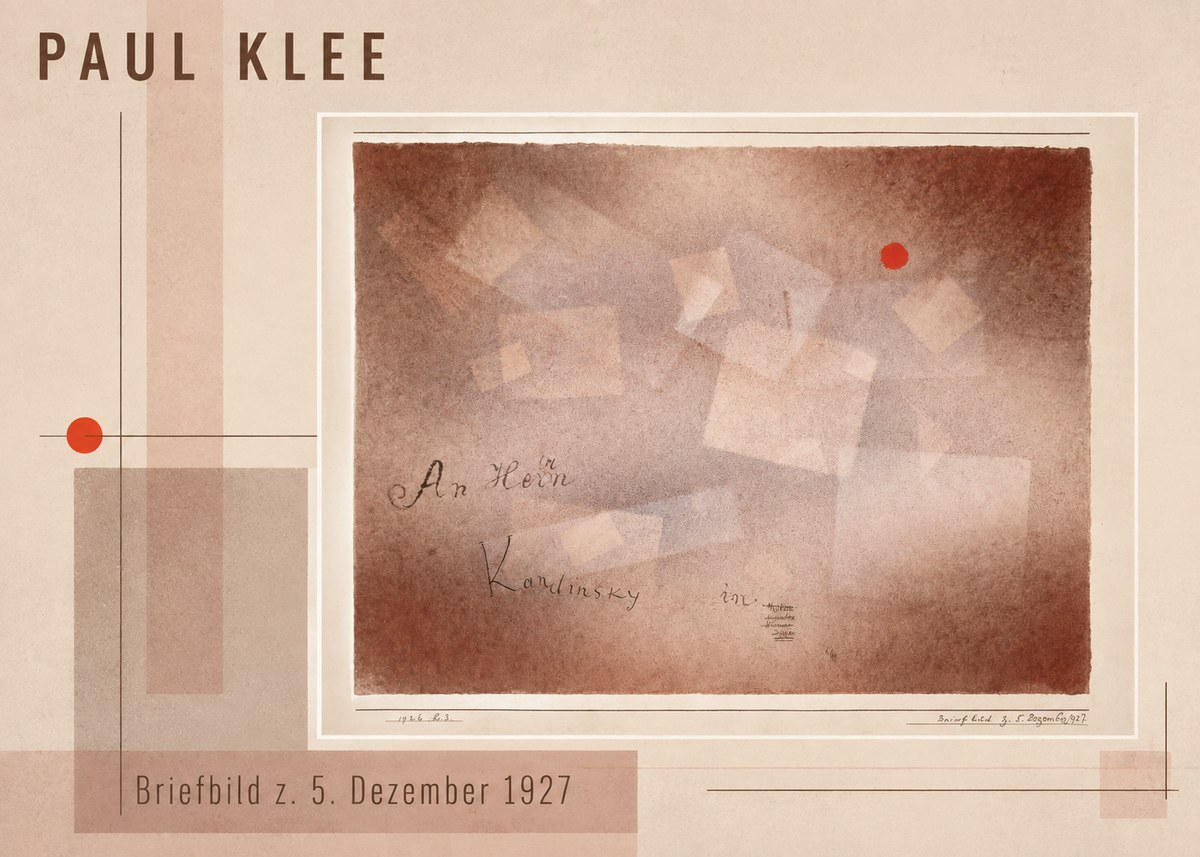 Paul Klee Briefbild Z. 5. Dezember 1927 No3 - Juliste