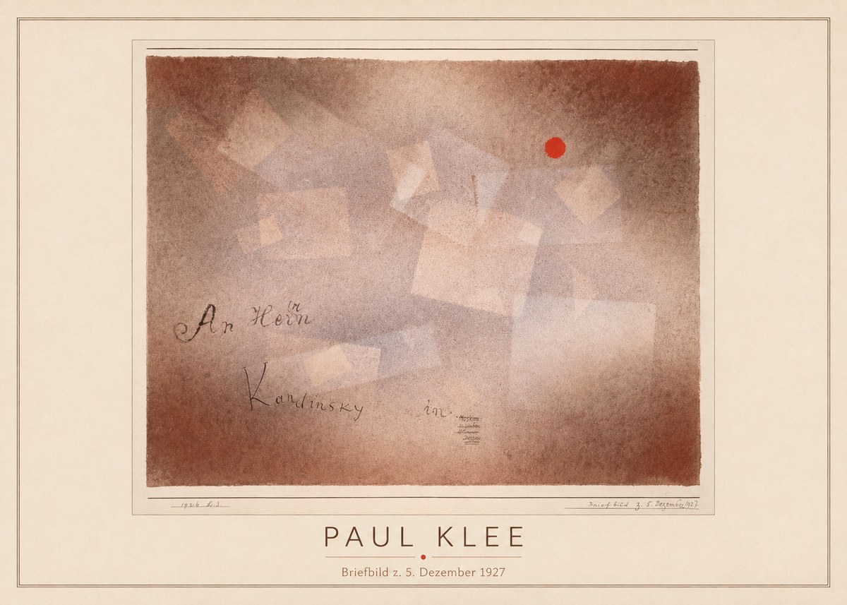 Paul Klee Briefbild Z. 5. Dezember 1927 No4 - Juliste