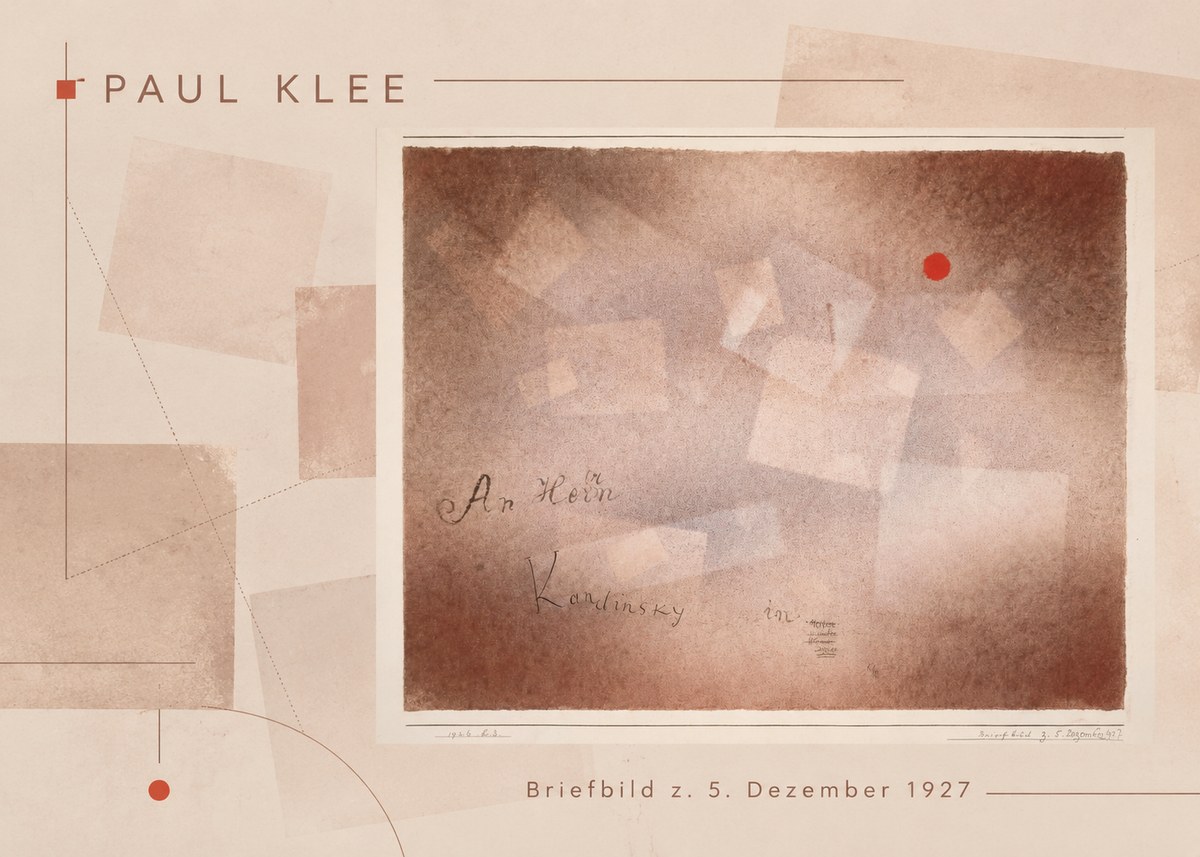 Paul Klee Briefbild Z. 5. Dezember 1927 No6 - Juliste