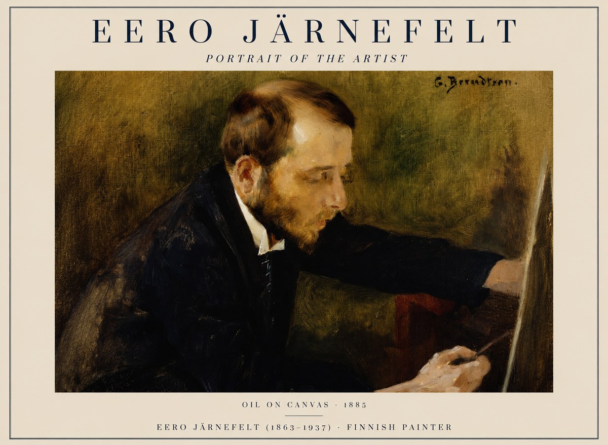 Eero Järnefelt Portrait of the Artist No1 - Juliste