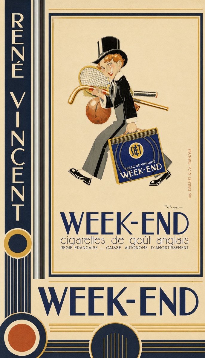 René Vincent Week-end No5 - Juliste