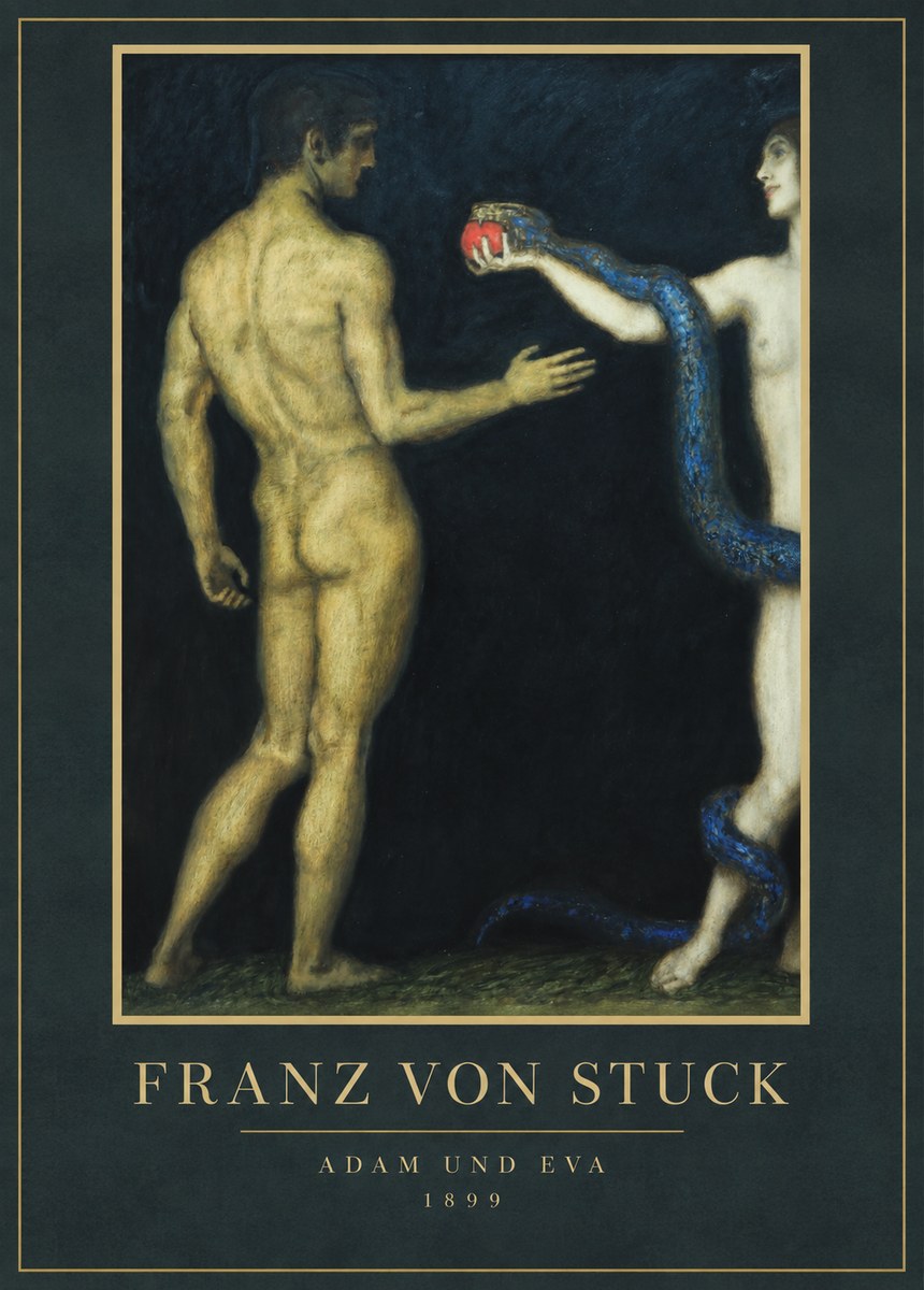 Franz von Stuck Adam Und Eva No1 - Juliste