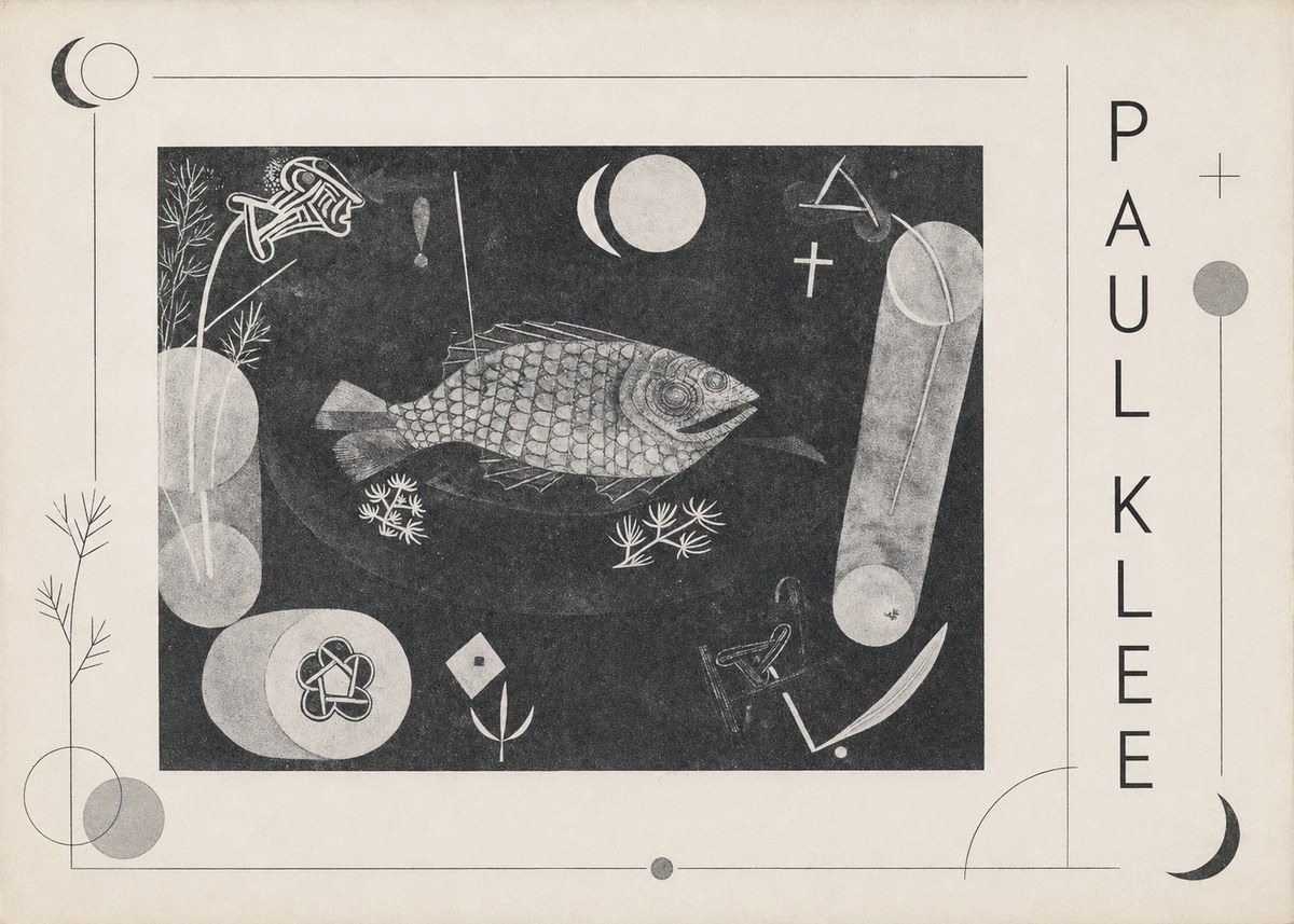 Paul Klee Abstract Fish No2 - Juliste