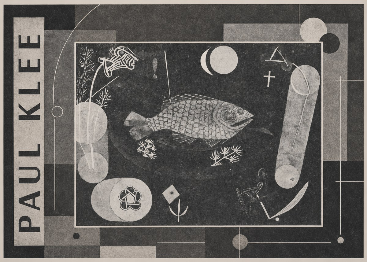 Paul Klee Abstract Fish No4 - Juliste