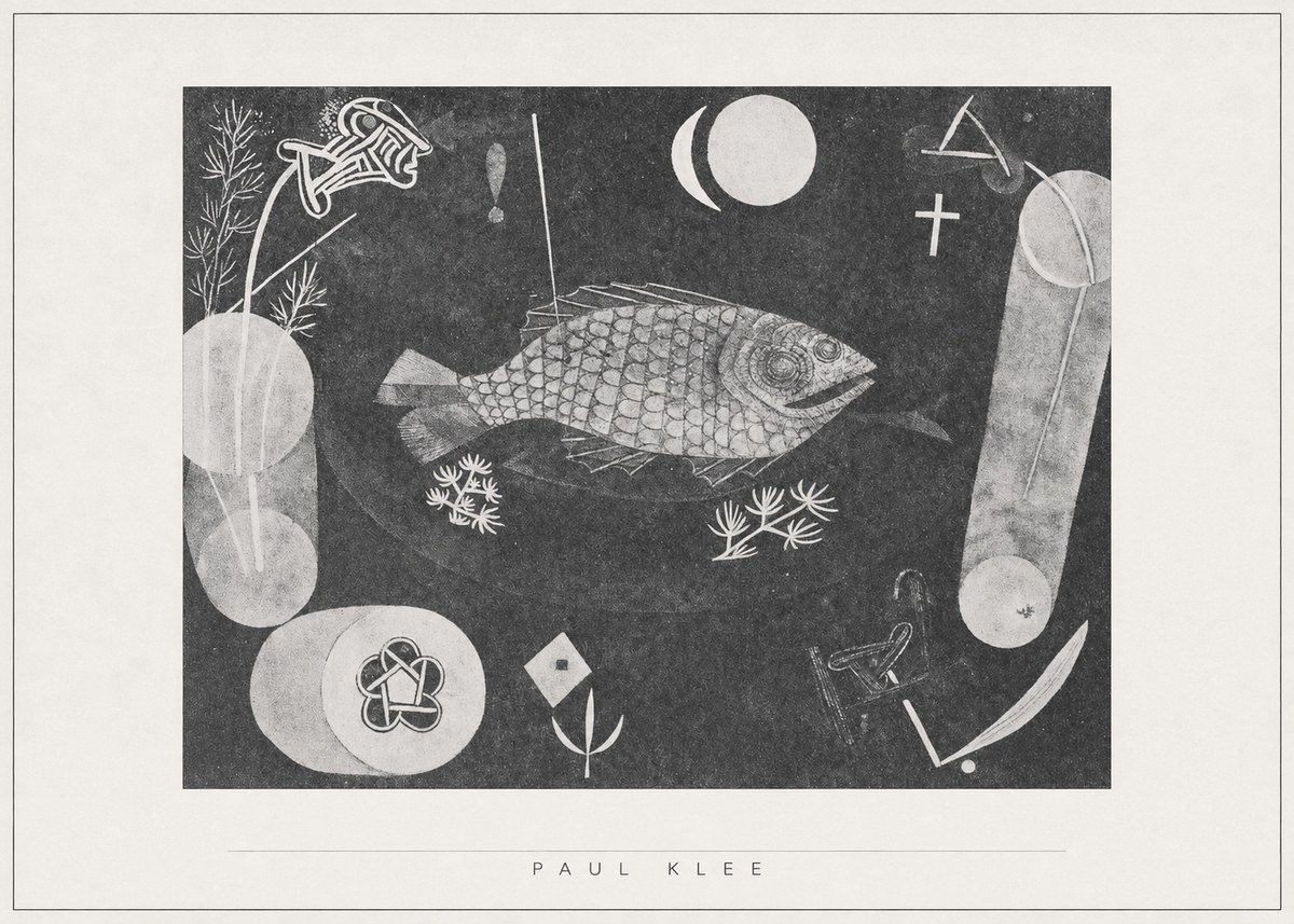 Paul Klee Abstract Fish No5 - Juliste