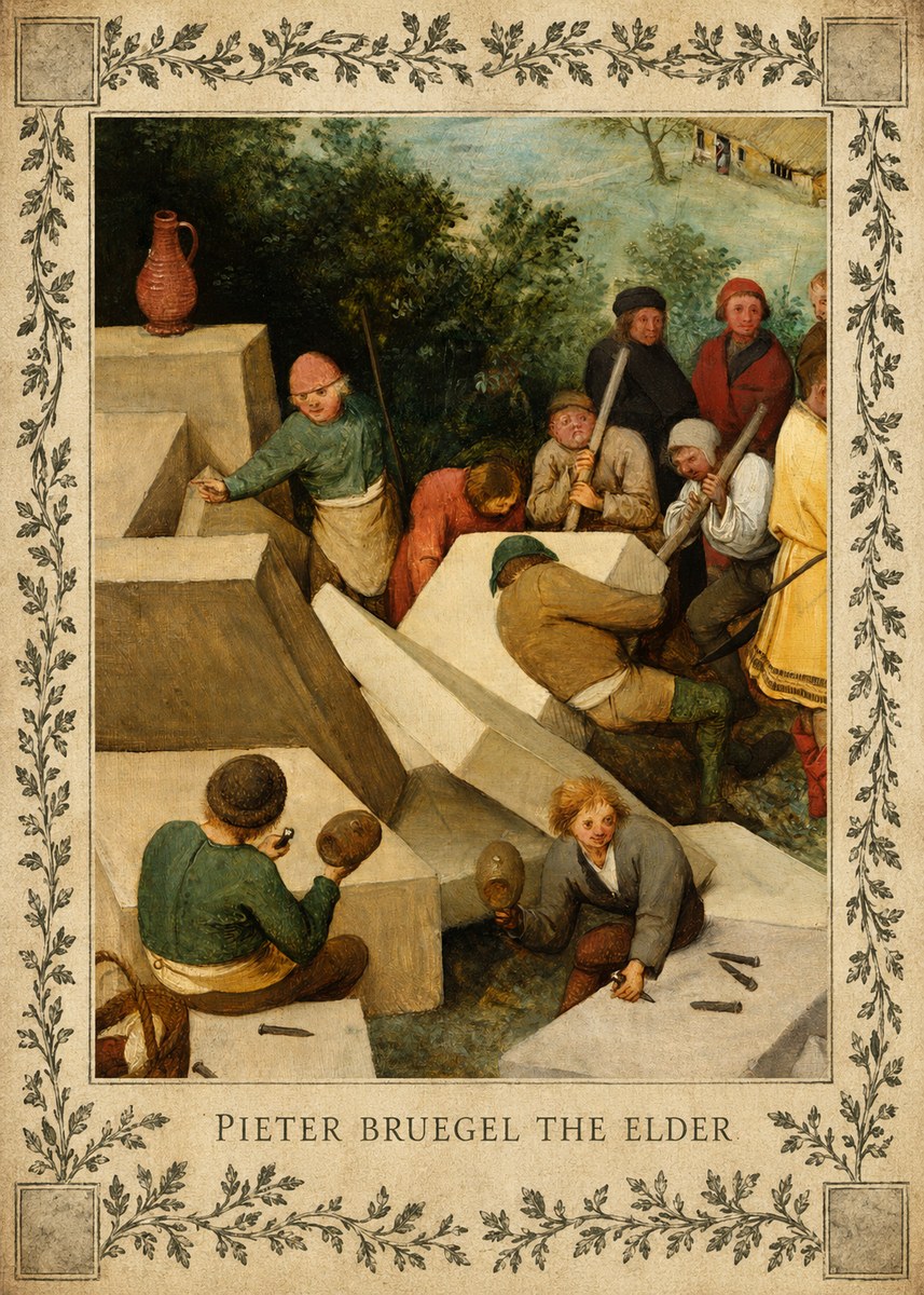 Pieter Bruegel The Tower of Babel V No3 - Juliste
