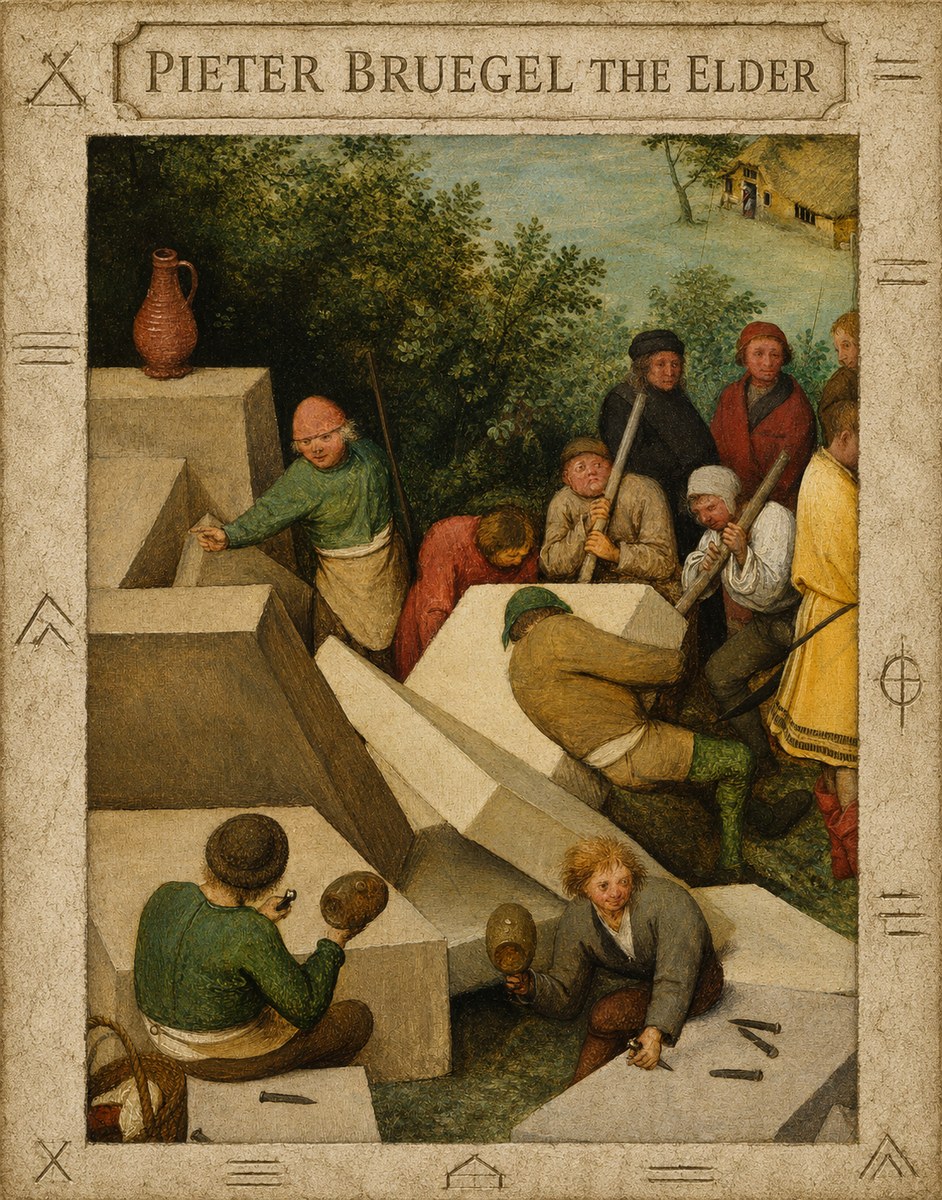Pieter Bruegel The Tower of Babel V No5 - Juliste