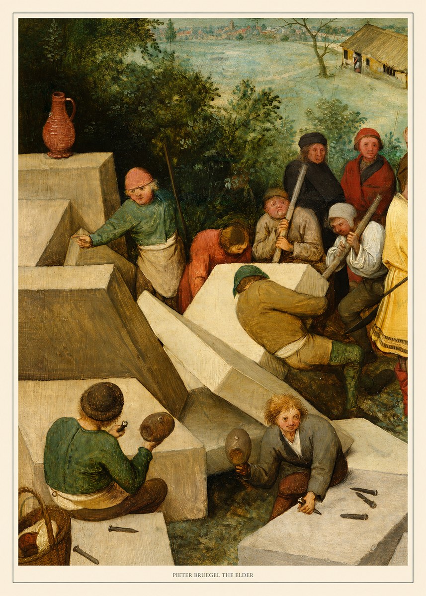 Pieter Bruegel The Tower of Babel V No6 - Juliste
