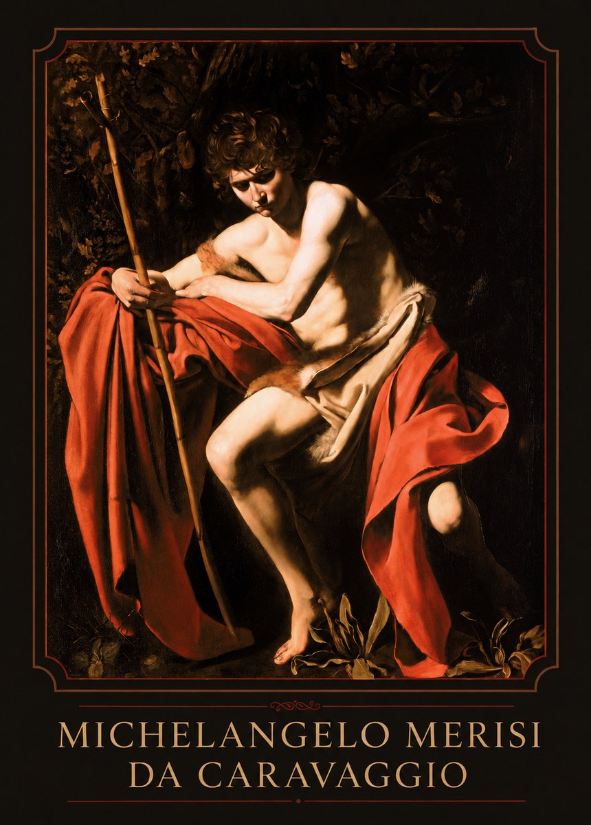 Michelangelo Merisi da Caravaggio Saint John the Baptist II No1 - Juliste