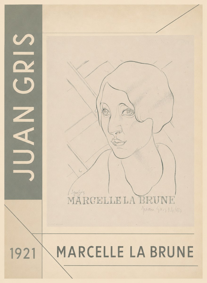 Juan Gris Marcelle La Brune II No2 - Juliste