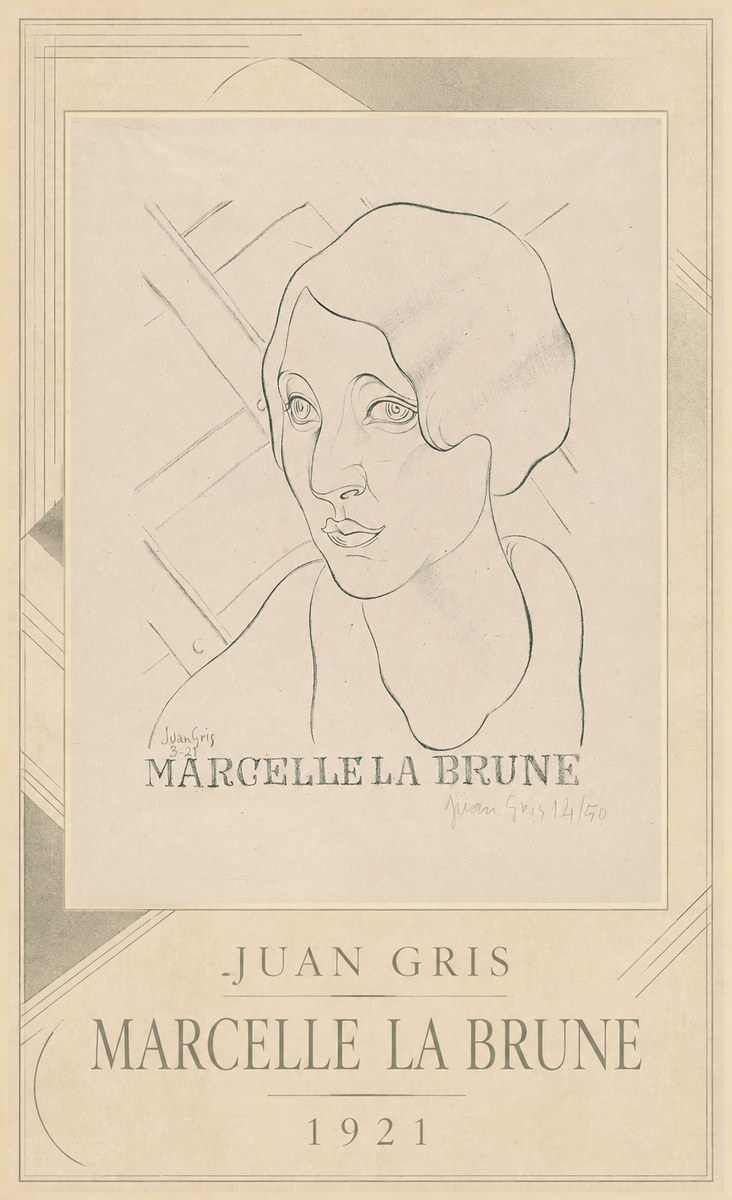 Juan Gris Marcelle La Brune II No3 - Juliste