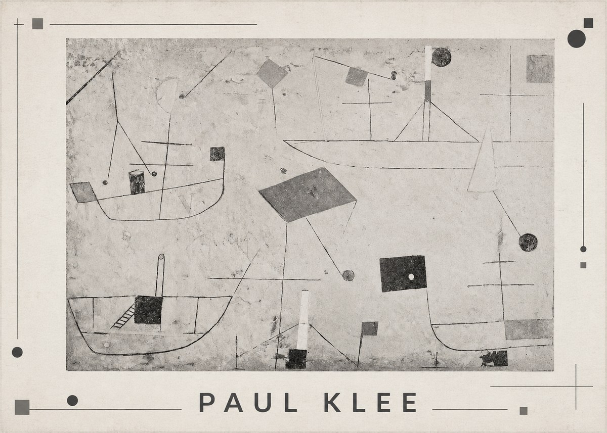 Paul Klee Seascape with Boats No1 - Juliste