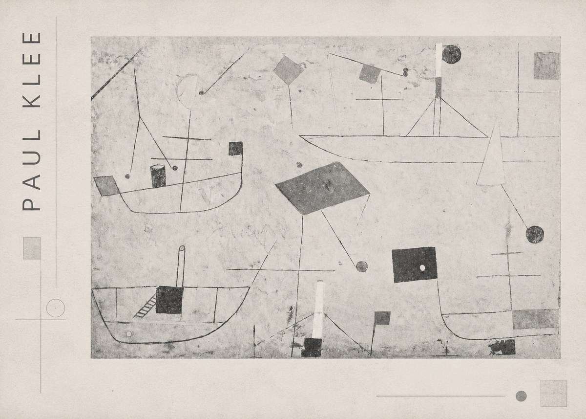Paul Klee Seascape with Boats No4 - Juliste
