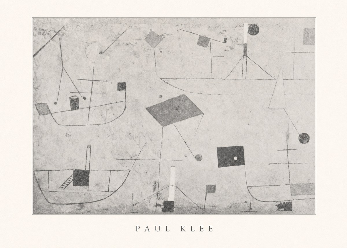 Paul Klee Seascape with Boats No5 - Juliste