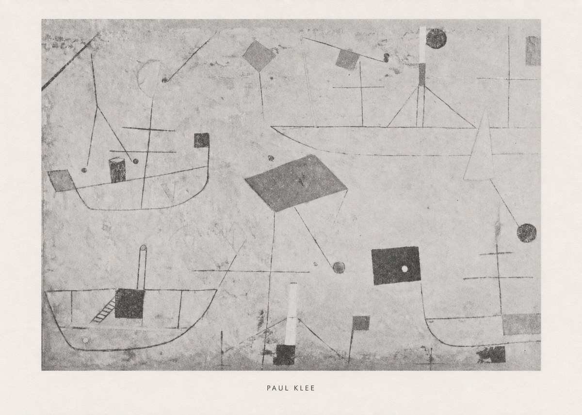 Paul Klee Seascape with Boats No6 - Juliste