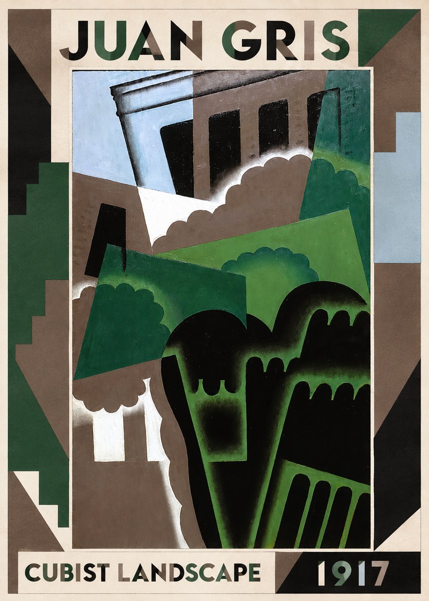 Juan Gris Cubist Landscape No1 - Juliste