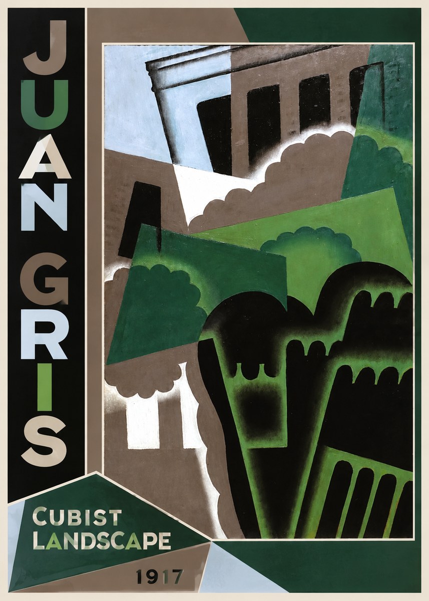 Juan Gris Cubist Landscape No2 - Juliste