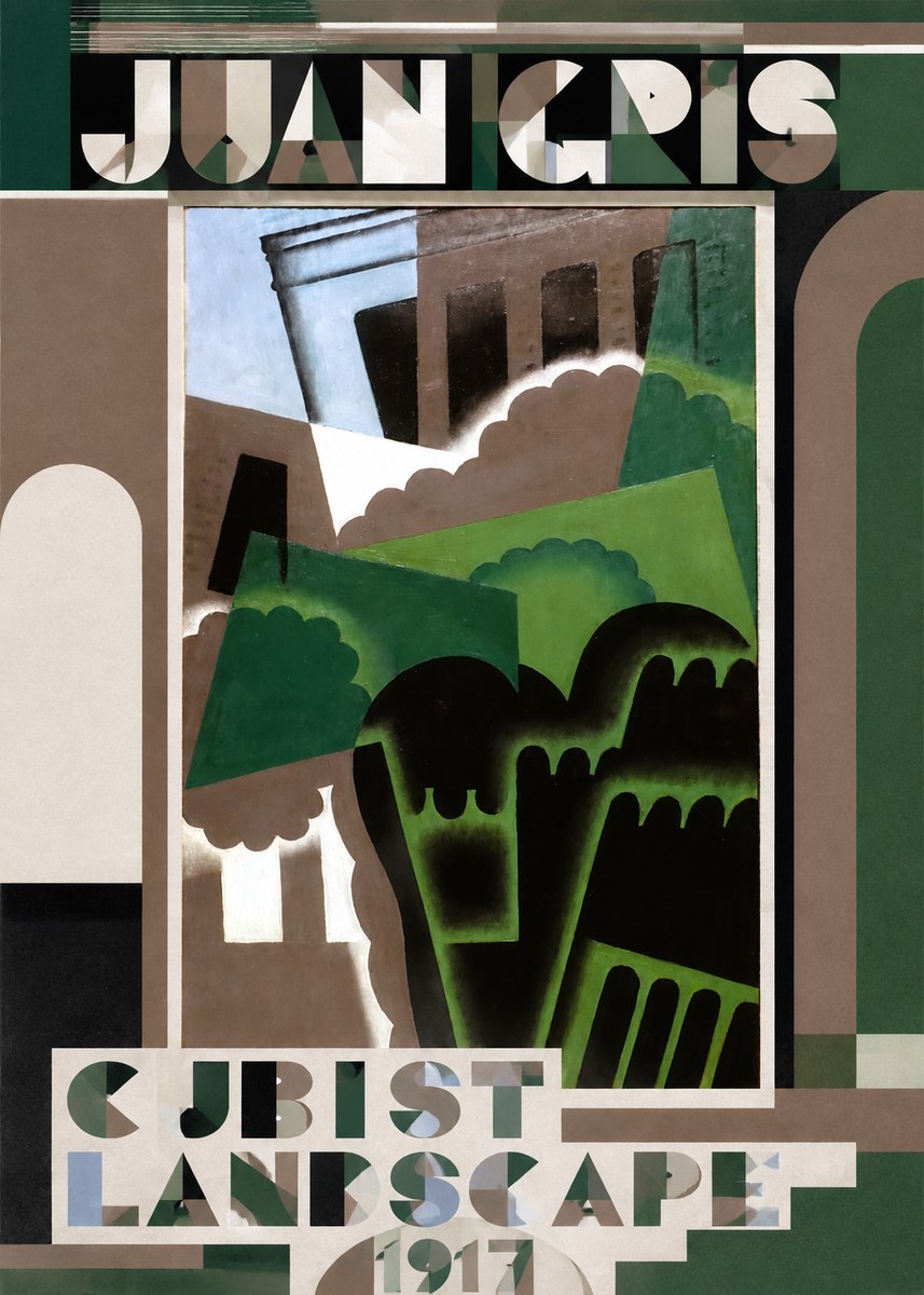 Juan Gris Cubist Landscape No4 - Juliste