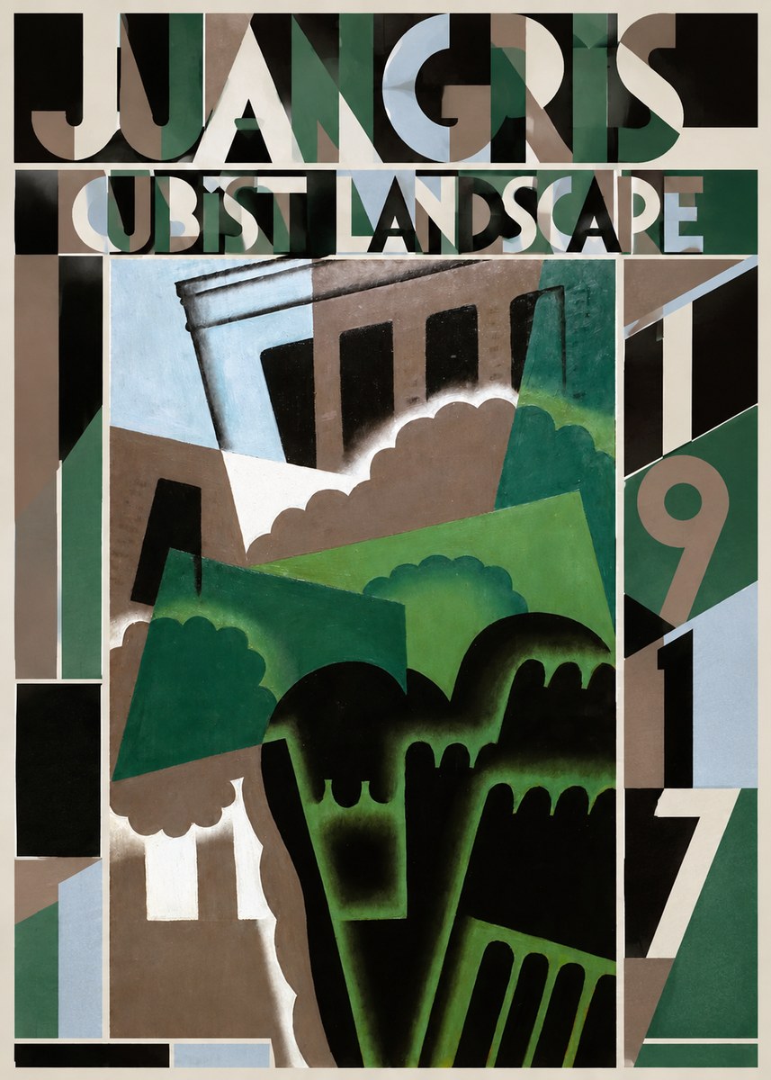 Juan Gris Cubist Landscape No5 - Juliste