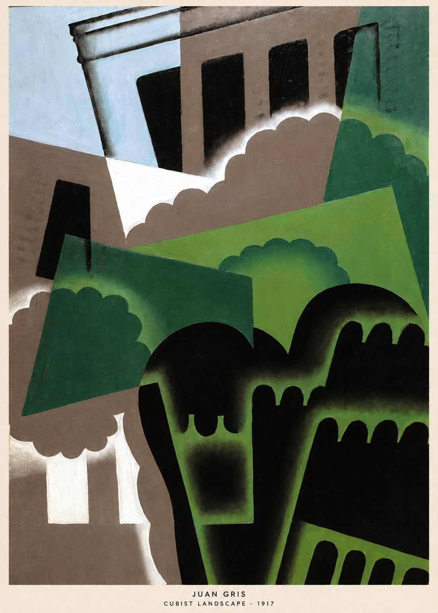 Juan Gris Cubist Landscape No6 - Juliste