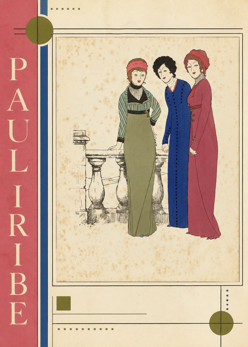 Paul Iribe Fashionable Ladies No3 - Juliste