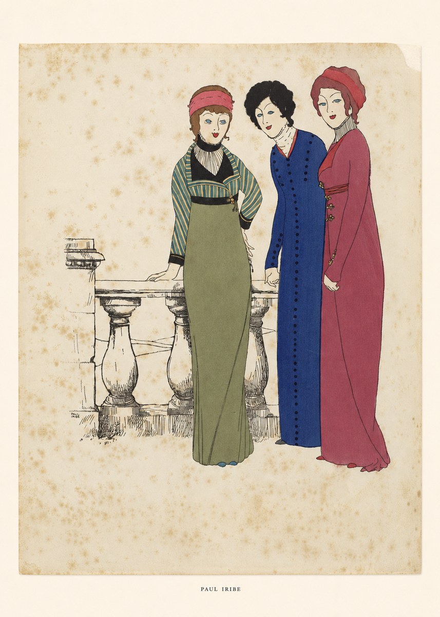 Paul Iribe Fashionable Ladies No6 - Juliste