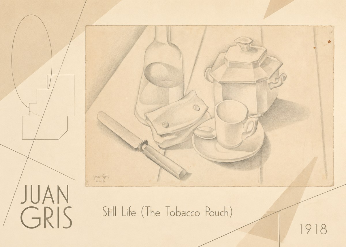 Juan Gris Still Life (the Tobacco Pouch) No6 - Juliste
