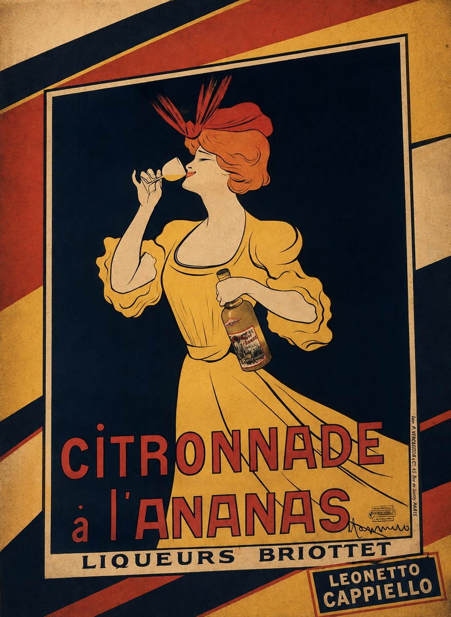 Leonetto Cappiello Citronnade À L'ananas No3 - Juliste