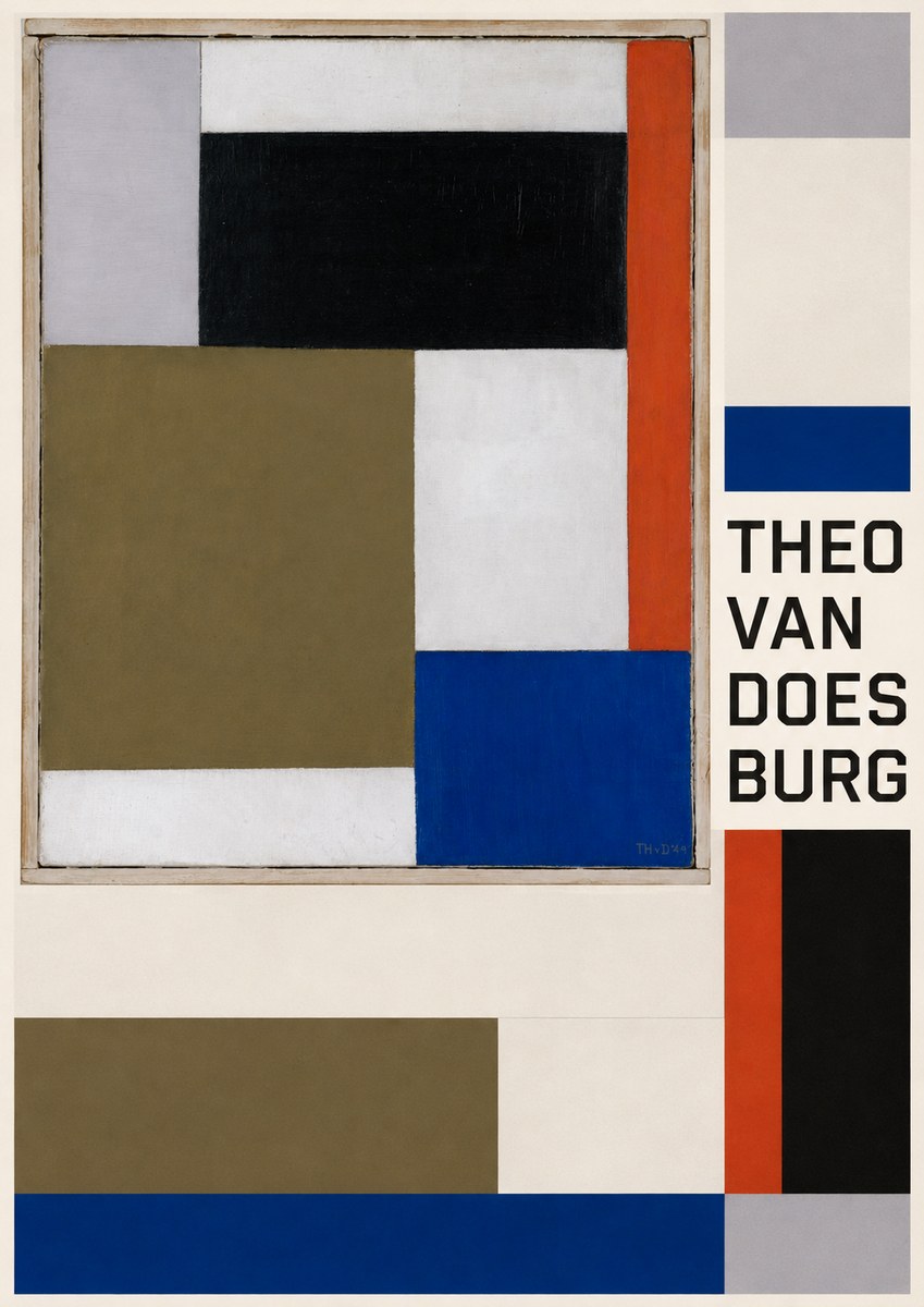 Theo van Doesburg Composition Xxii No2 - Juliste