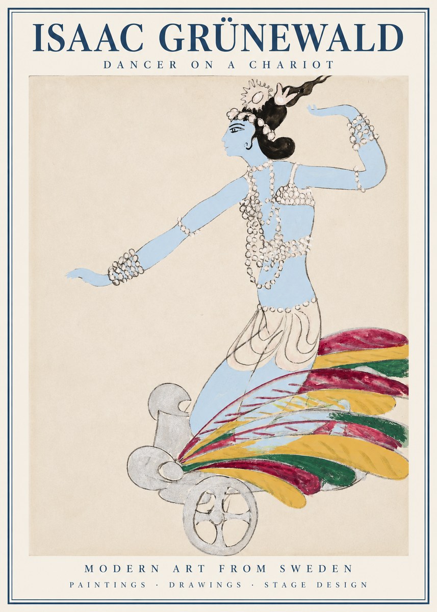Isaac Grünewald Dancer on a Chariot No1 - Juliste