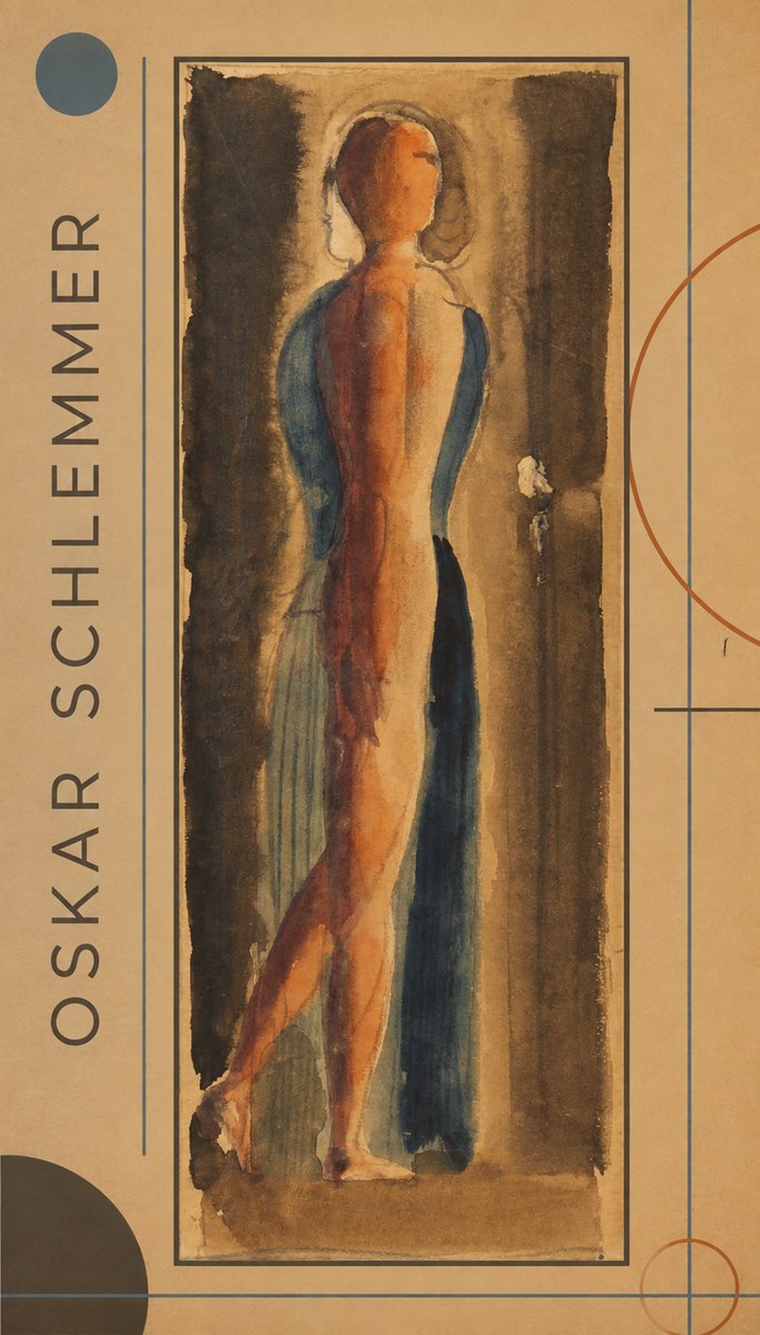 Oskar Schlemmer Figure Study No1 - Juliste