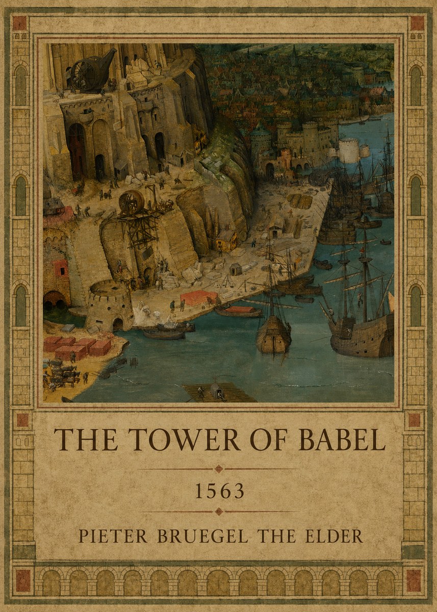 Pieter Bruegel The Tower of Babel VI No1 - Juliste